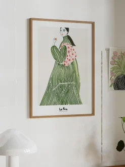 Stampa digitale incorniciata Green Coat