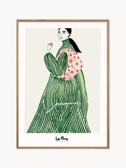Stampa digitale incorniciata Green Coat