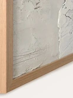 Stampa su tela incorniciata dipinta a manoWhite Surface