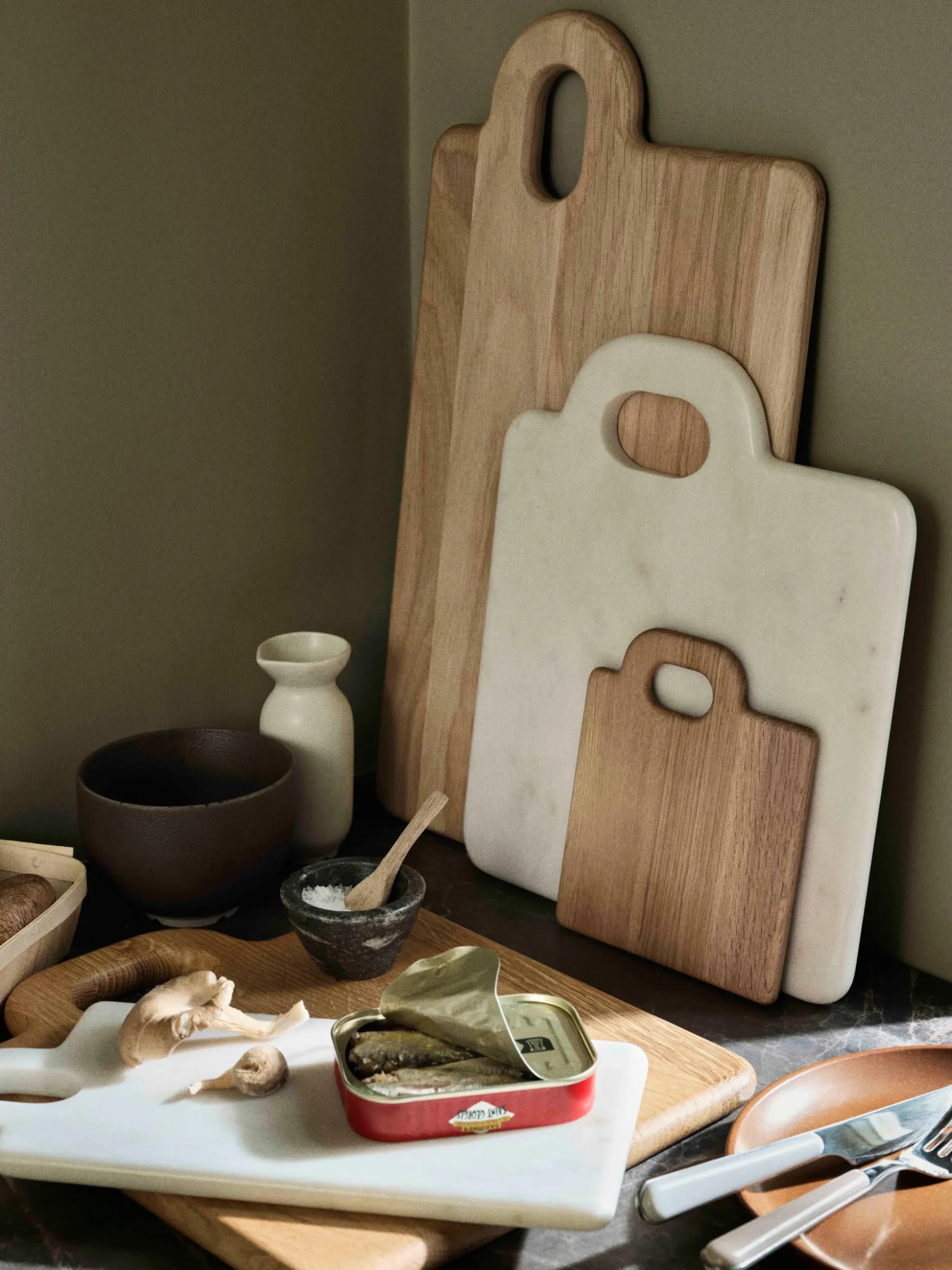 Tagliere in legno di quercia Olina