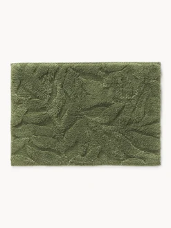 Tappetino da bagno con motivo in rilievo Leaf, antiscivolo