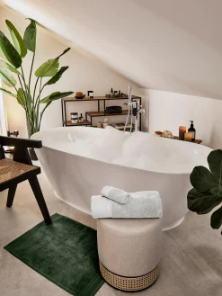 Tappetino da bagno antiscivolo in cotone organico Premium