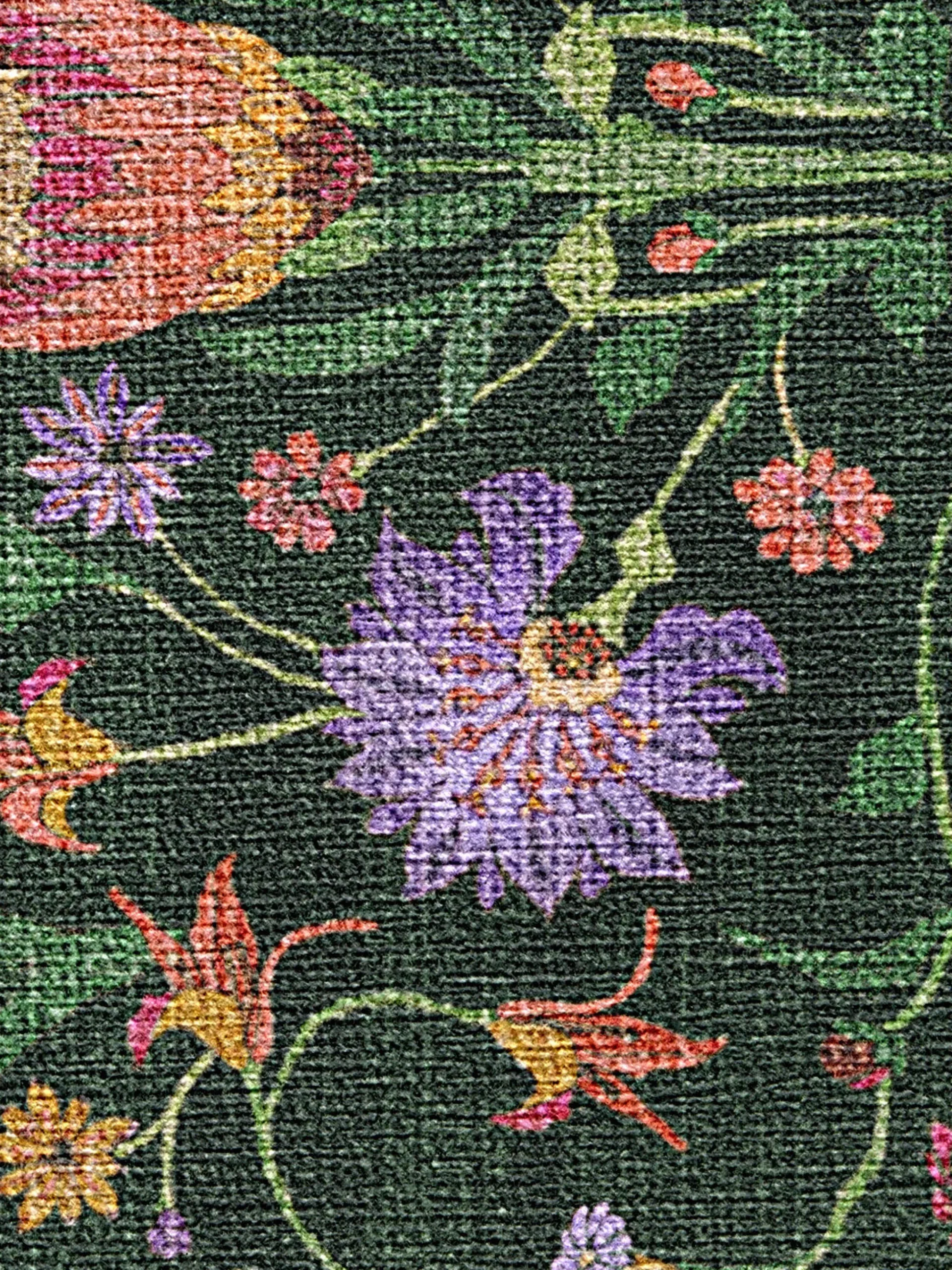 Tappeto a pelo corto lavabile Protea by Iris Apfel