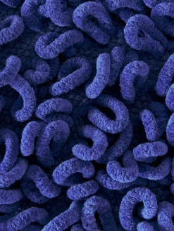 Tappeto bagno blu antiscivolo Ini