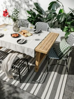 Tappeto da interno-esterno tessuto a mano Rida