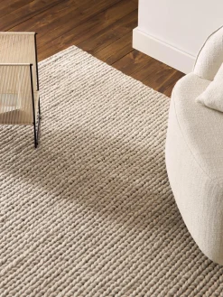 Tappeto in lana con struttura intrecciata Bruna