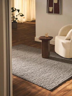 Tappeto in lana con struttura intrecciata Bruna
