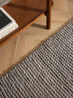 Tappeto in lana con struttura intrecciata Bruna