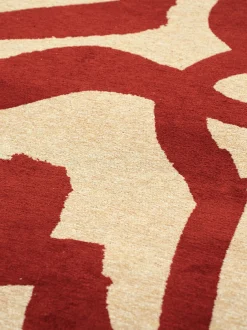 Tappeto jacquard lavabile da interno-esterno Ribbon