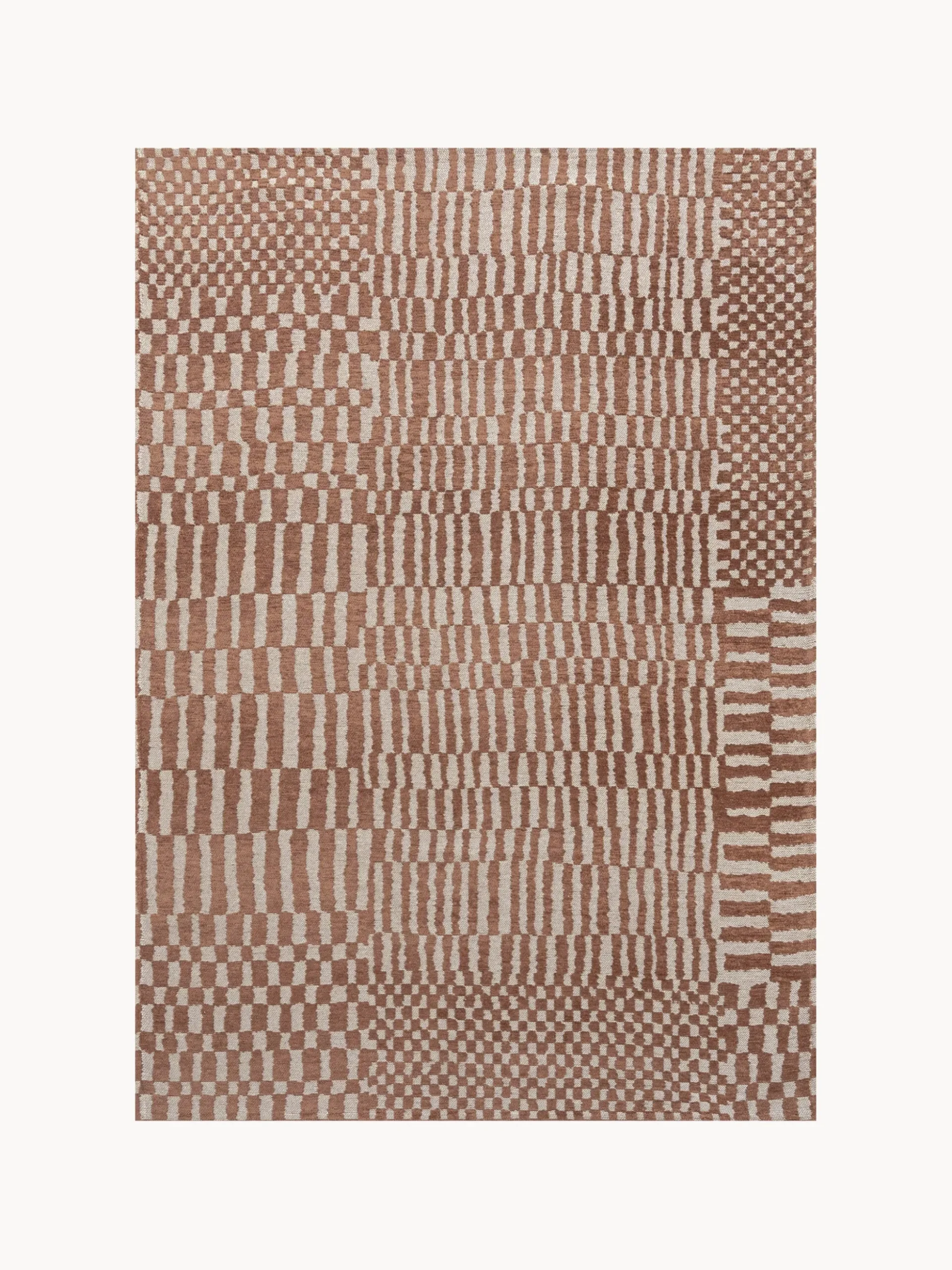 Tappeto jacquard lavabile da interno-esterno Berber
