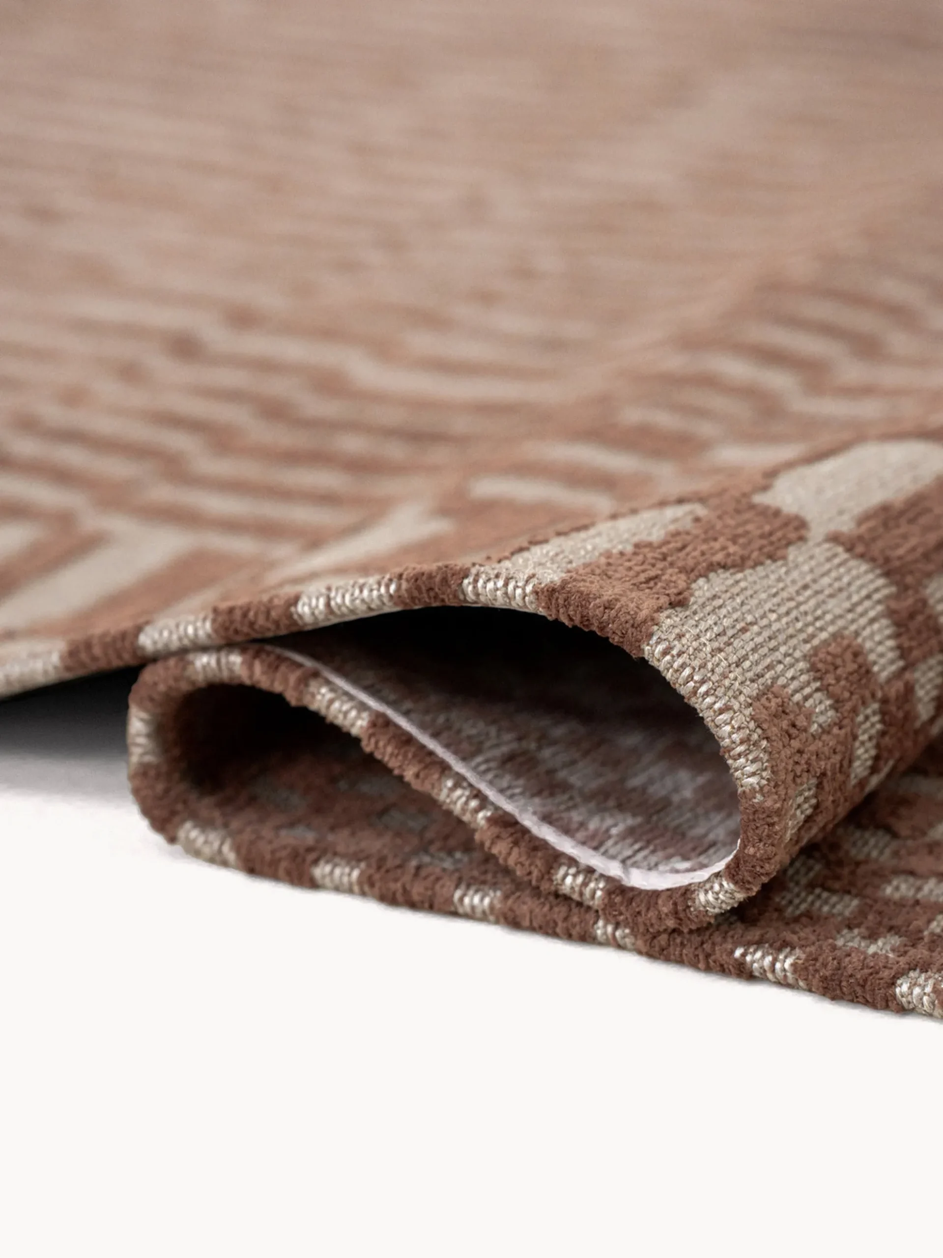Tappeto jacquard lavabile da interno-esterno Berber