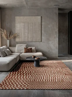 Tappeto jacquard lavabile da interno-esterno Berber