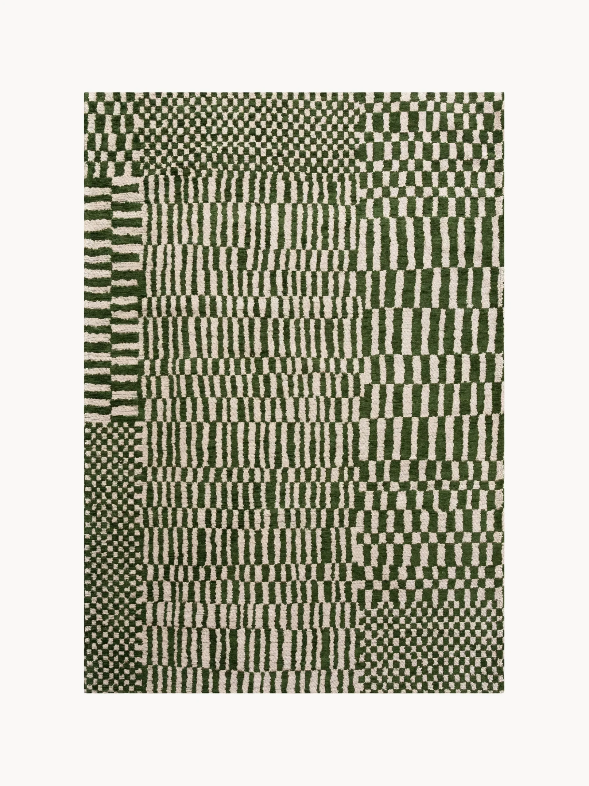 Tappeto jacquard lavabile da interno-esterno Berber