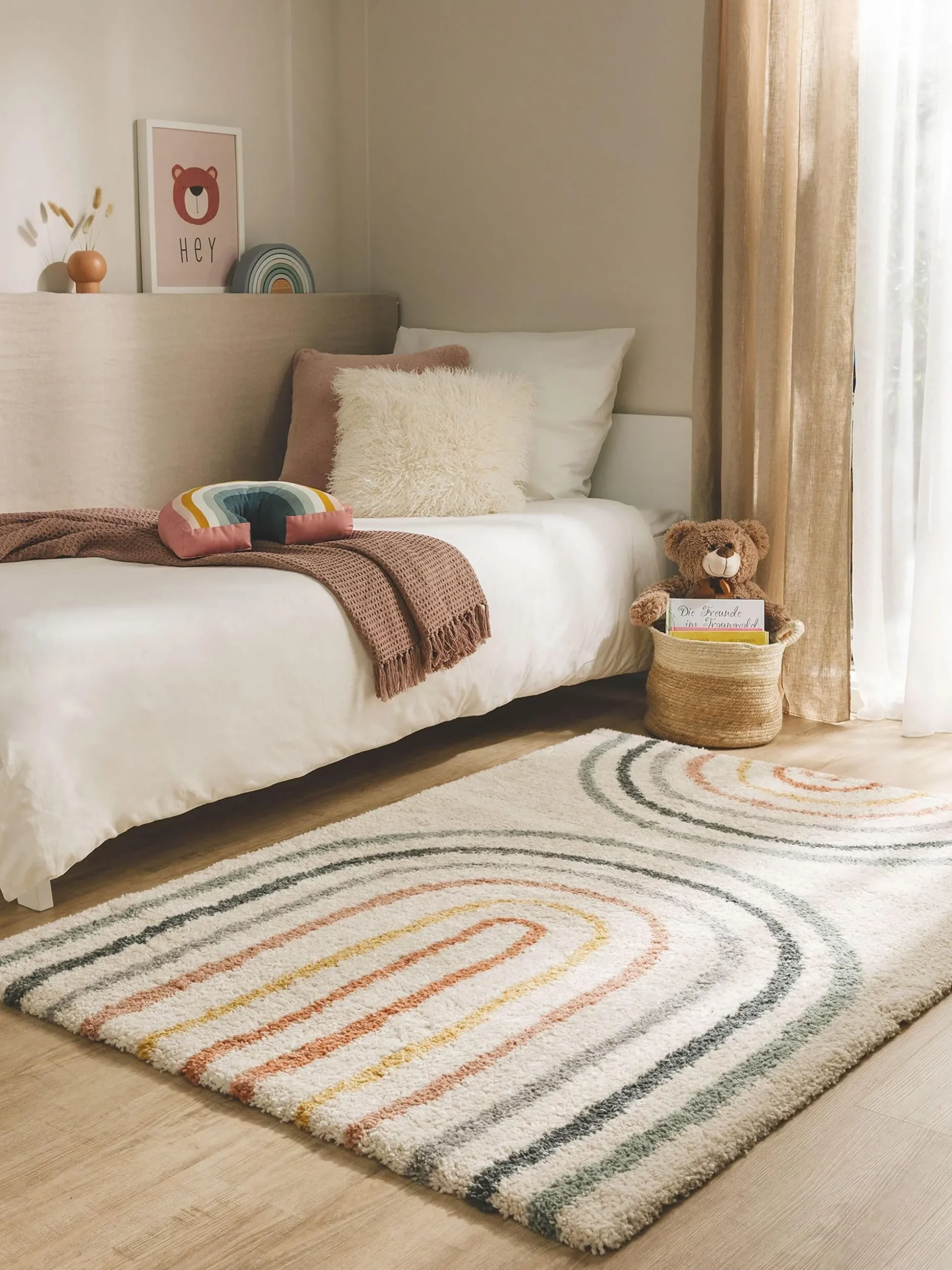 Tappeto per bambini con motivo arcobaleno Gobi