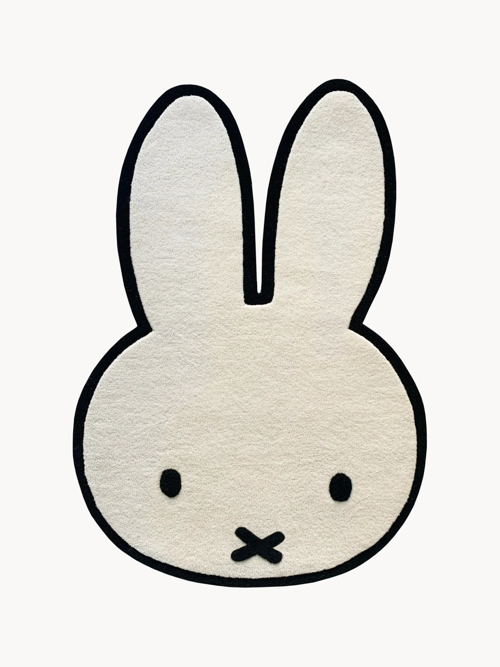 Tappeto per bambini fatto a mano con forma di coniglio Miffy