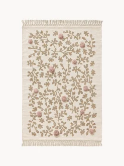 Tappeto per bambini fatto a mano con nappe Hana