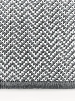 Tappeto reversibile da interno-esterno con motivo zigzag Cort