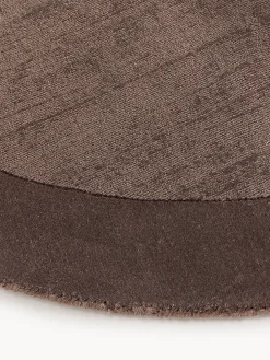 Tappeto rotondo a pelo corto fatto a mano Kari