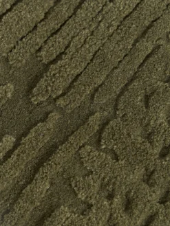 Tappeto rotondo in lana fatto a mano Merima