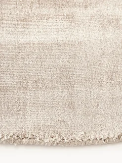Tappeto rotondo in viscosa fatto a mano Jane