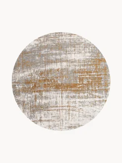Tappeto rotondo jacquard lavabile da interno-esterno Griff