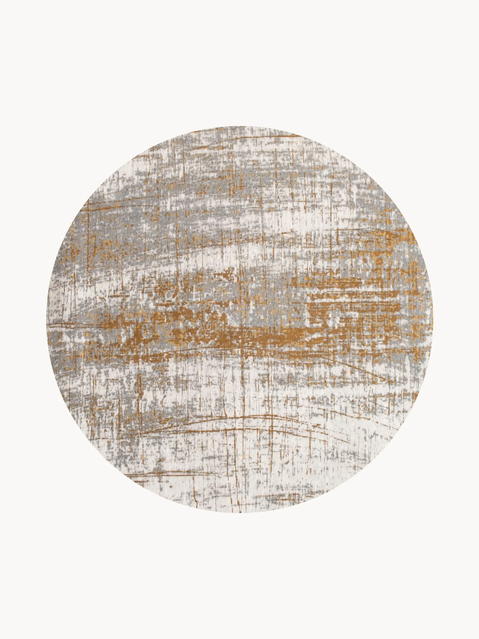 Tappeto rotondo jacquard lavabile da interno-esterno Griff