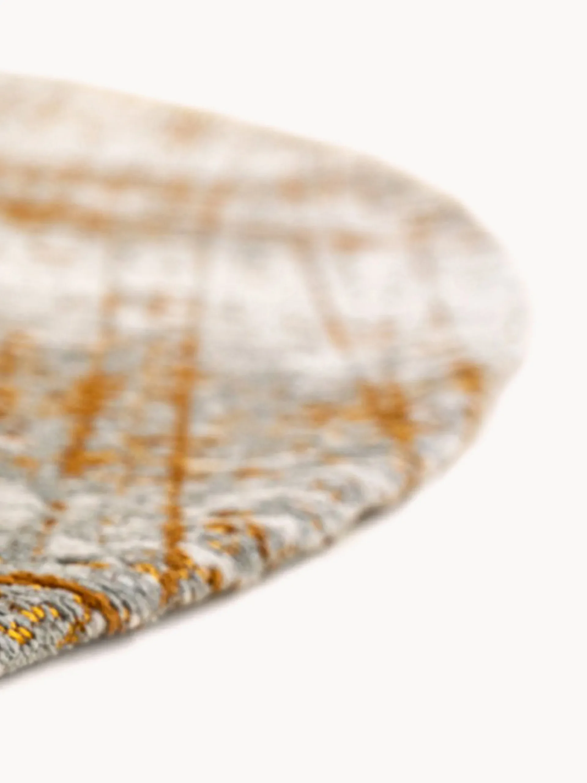 Tappeto rotondo jacquard lavabile da interno-esterno Griff