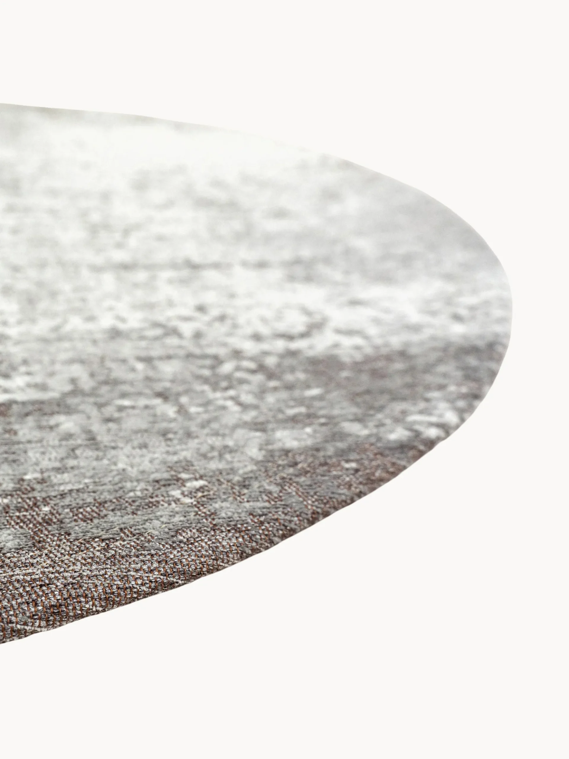 Tappeto rotondo jacquard lavabile da interno-esterno Virgin Land