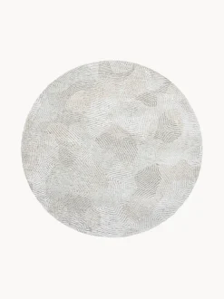 Tappeto rotondo jacquard lavabile da interno-esterno Coral
