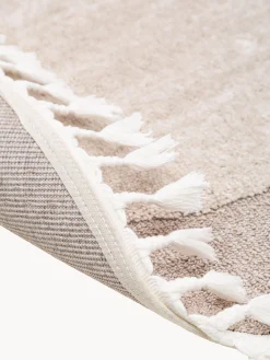 Tappeto rotondo per bambini con nappe e motivo in rilievo Momo