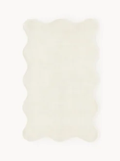 Tappeto tessuto a mano con bordo ondulato Wavy
