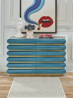 Tappeto a pelo corto lavabile Labyrinth by Jonathan Adler