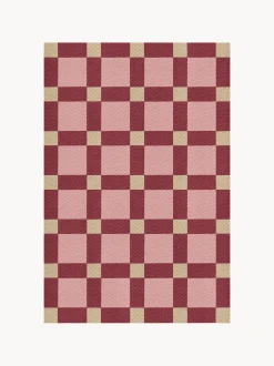 Tappeto in iuta tessuto a mano Plum Punsch