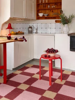 Tappeto in iuta tessuto a mano Plum Punsch