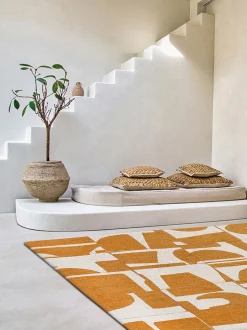Tappeto jacquard lavabile da interno-esterno Papercut