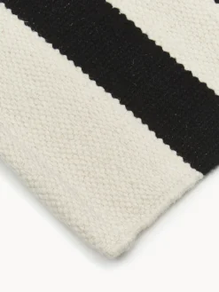 Tappeto Kilim a righe tessuto a mano Donna