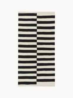 Tappeto Kilim a righe tessuto a mano Donna