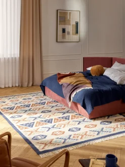 Tappeto kilim in lana tessuto a mano Anisa