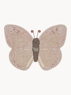 Tappeto per bambini fatto a mano Baby Butterfly, lavabile