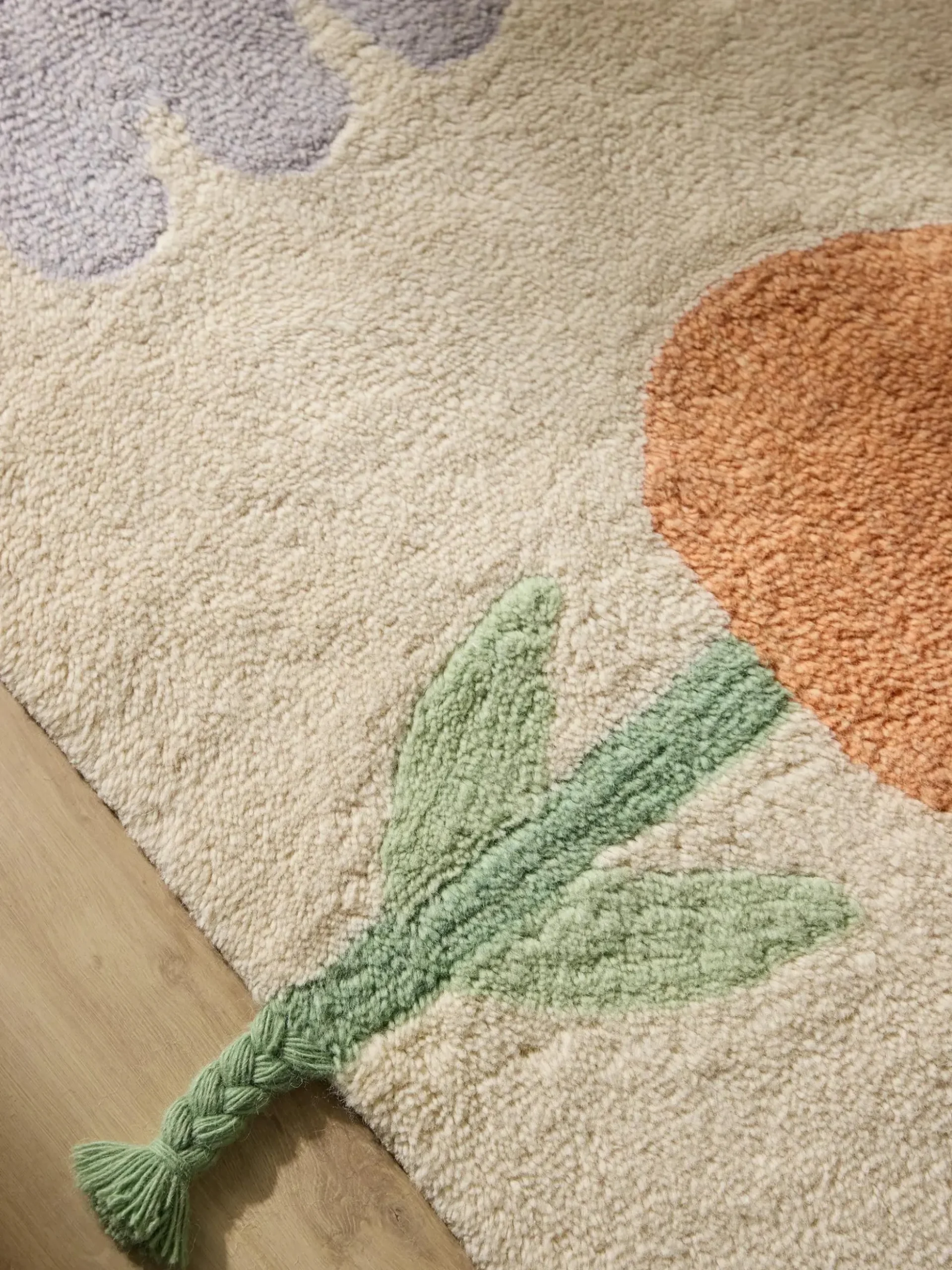 Tappeto per bambini fatto a mano Fleur