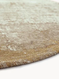Tappeto rotondo jacquard lavabile da interno-esterno Virgin Land
