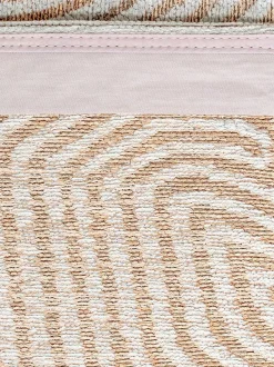 Tappeto rotondo jacquard lavabile da interno-esterno Coral