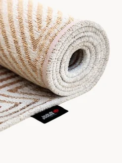 Tappeto rotondo jacquard lavabile da interno-esterno Coral