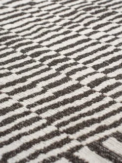 Tappeto rotondo jacquard lavabile da interno-esterno Berber