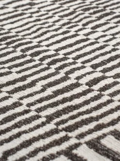 Tappeto rotondo jacquard lavabile da interno-esterno Berber