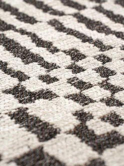 Tappeto rotondo jacquard lavabile da interno-esterno Berber