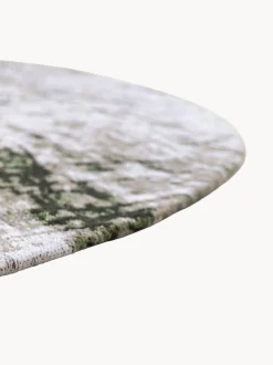 Tappeto rotondo jacquard lavabile da interno-esterno Griff