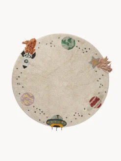Tappeto rotondo per bambini lavabile Interstellar Journey