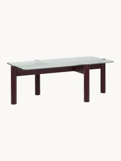 Tavolino con piano in vetro Kob