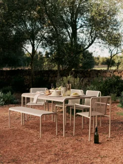 Tavolino da giardino in acciaio Dapple